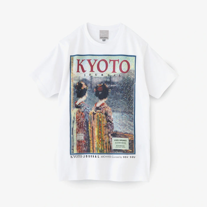 KYOTO JOURNAL เสื้อยืดแขนสี่ส่วน 
