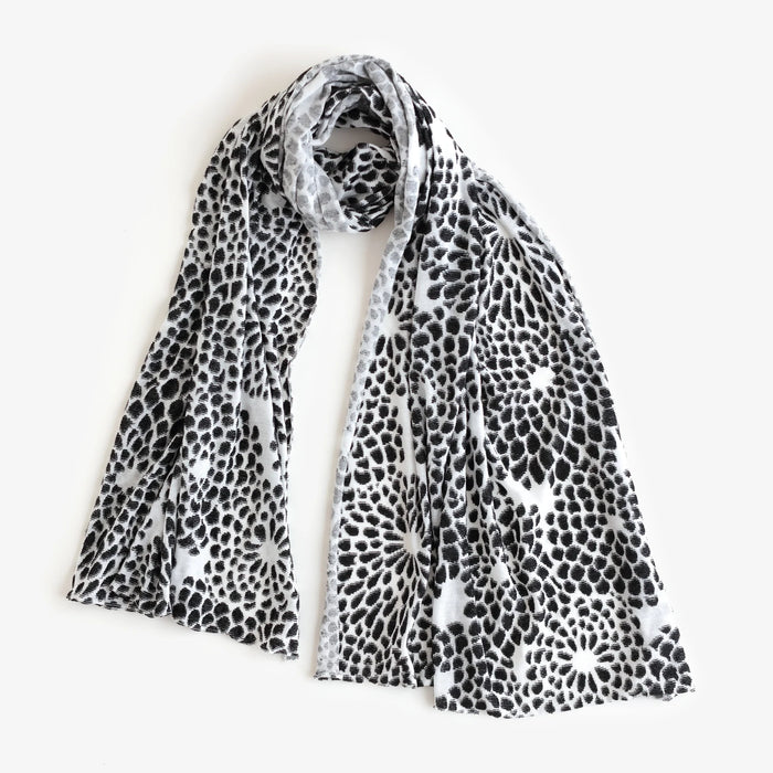 Stola aus Jacquard-Strick