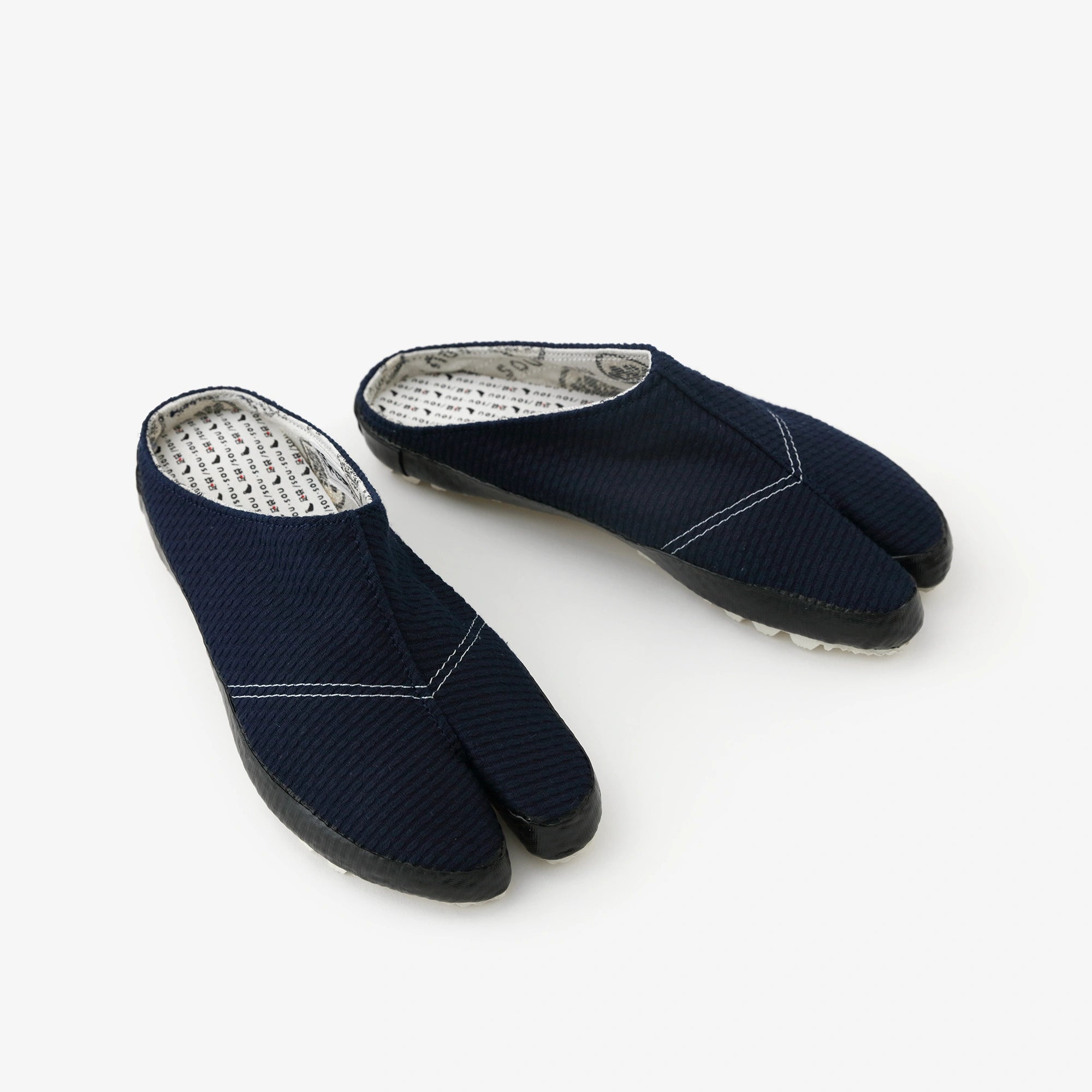 Tabi-Socken zum Aufkleben/Sashiko Indigo