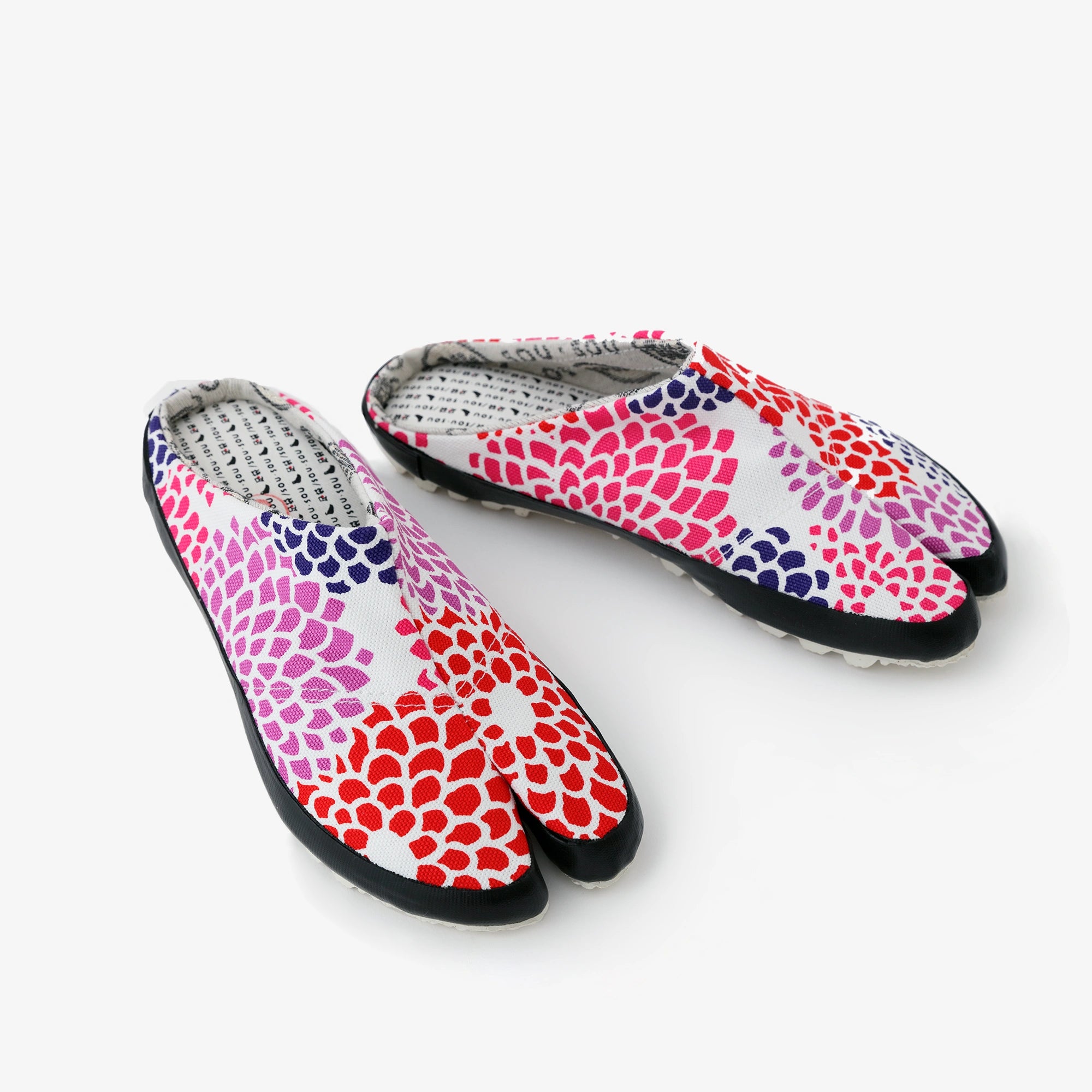 Klebrige Tabi-Socken/Chrysanthemen