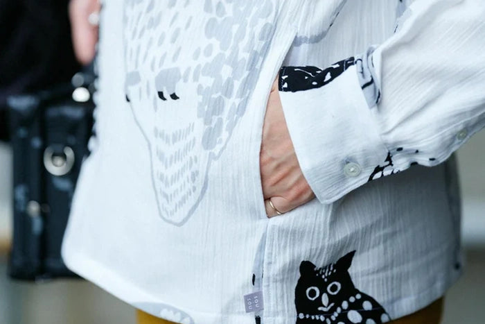 เสื้อยืดสแตนด์คอลลาร์ชิมะโทริ 