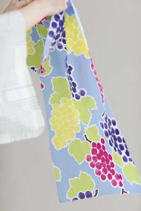 伊勢木綿 textile手ぬぐい／ぶどう狩り