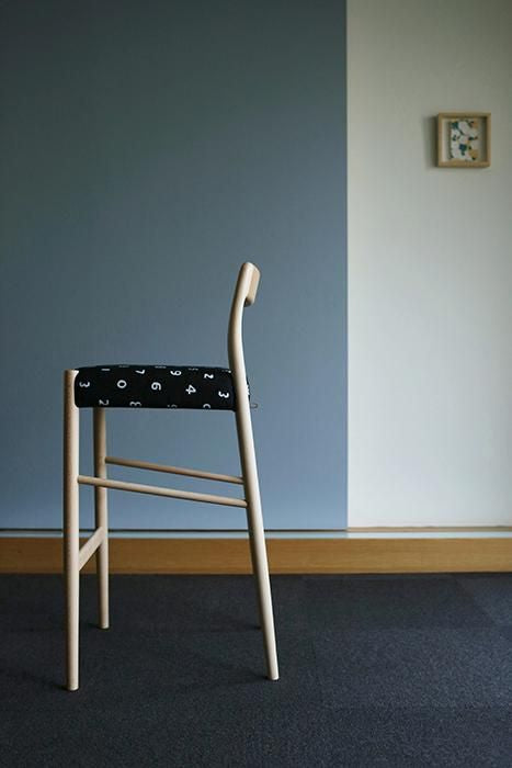 [Expédié dans 1-3 mois] SOU・SOU×Coccole Tino Counter Chair/Oraka Moegi