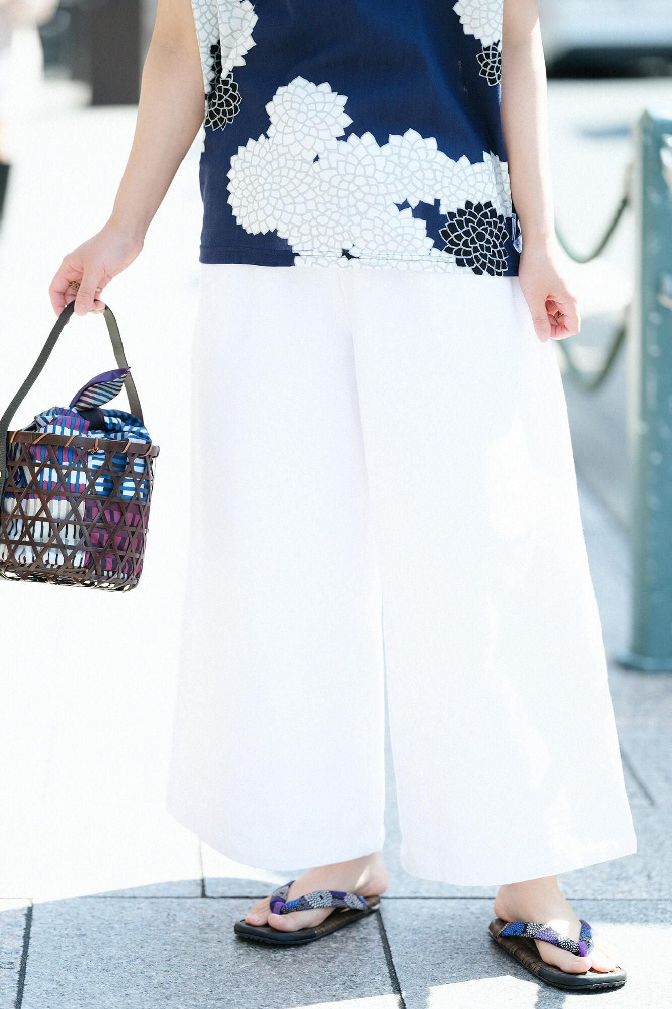 Asabura Sandals Black / Chrysanthemum Yogoro