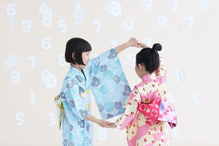 ●SOU・SOU× Kyoto Marubeni 소녀의 어린이 유쿠 카타/키쿠즈쿠시 스주 야카