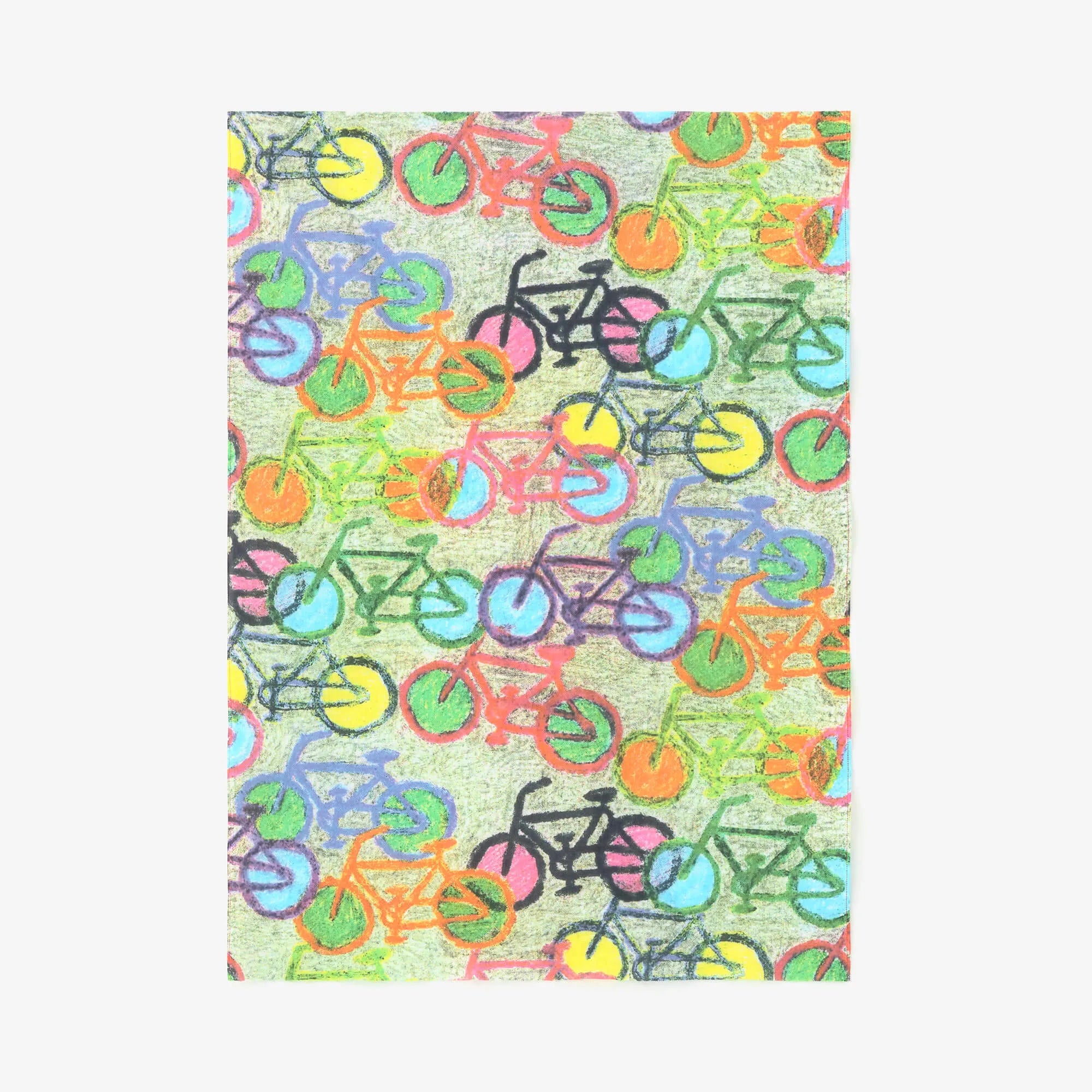 Isemomen Cotton Handkerchief (Short) / Bicycle Craze Graffiti Lawn