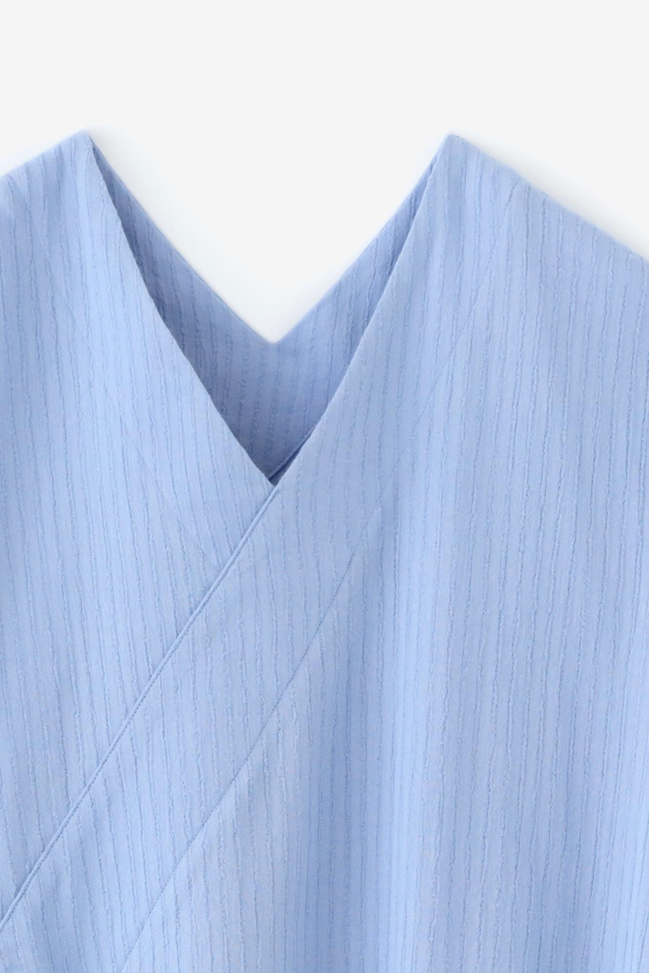【6月23日頃発送予定】【net限定】高島縮 40/20 空羽（あきは） 抜衿涼衣（ぬきえりりょうい）／淡水色（うすみずいろ）