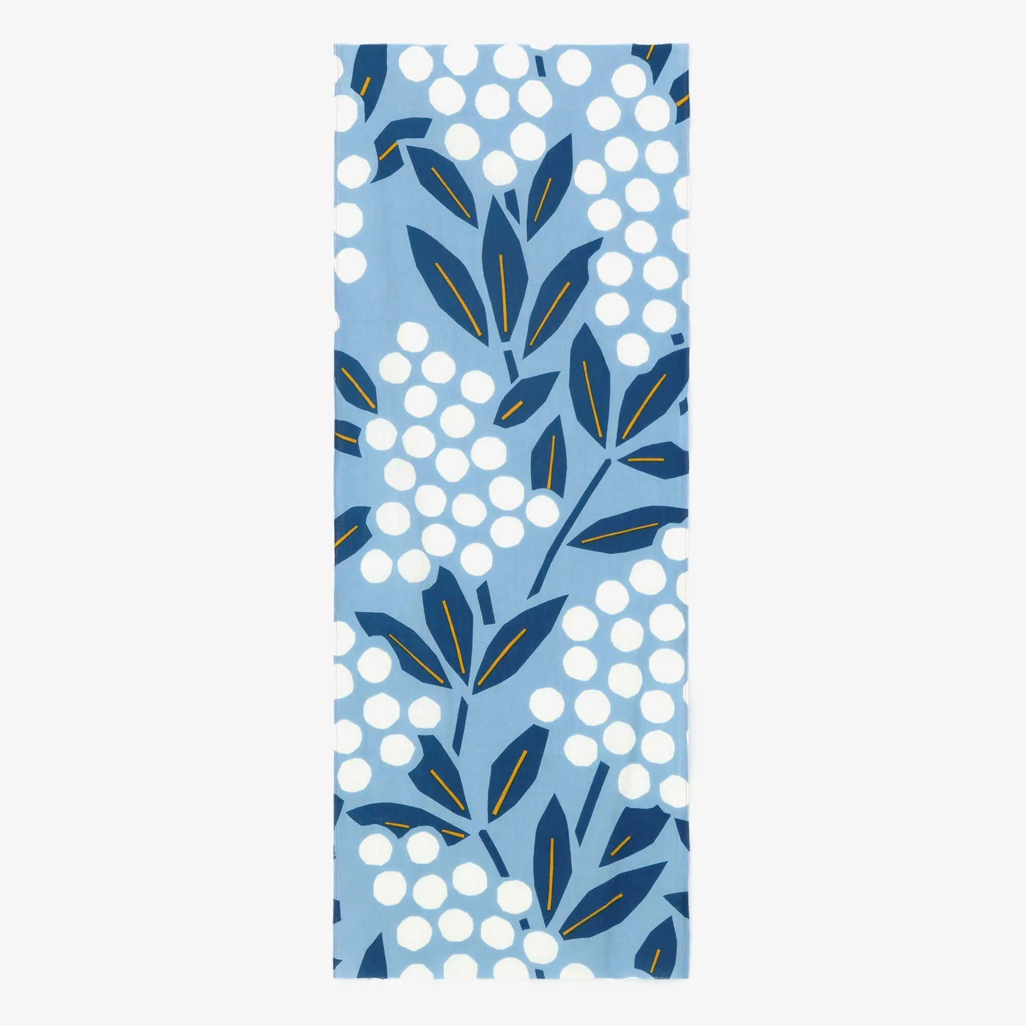 伊勢木綿 textile手ぬぐい／南天竹（なんてんちく） み空色（みそらいろ）