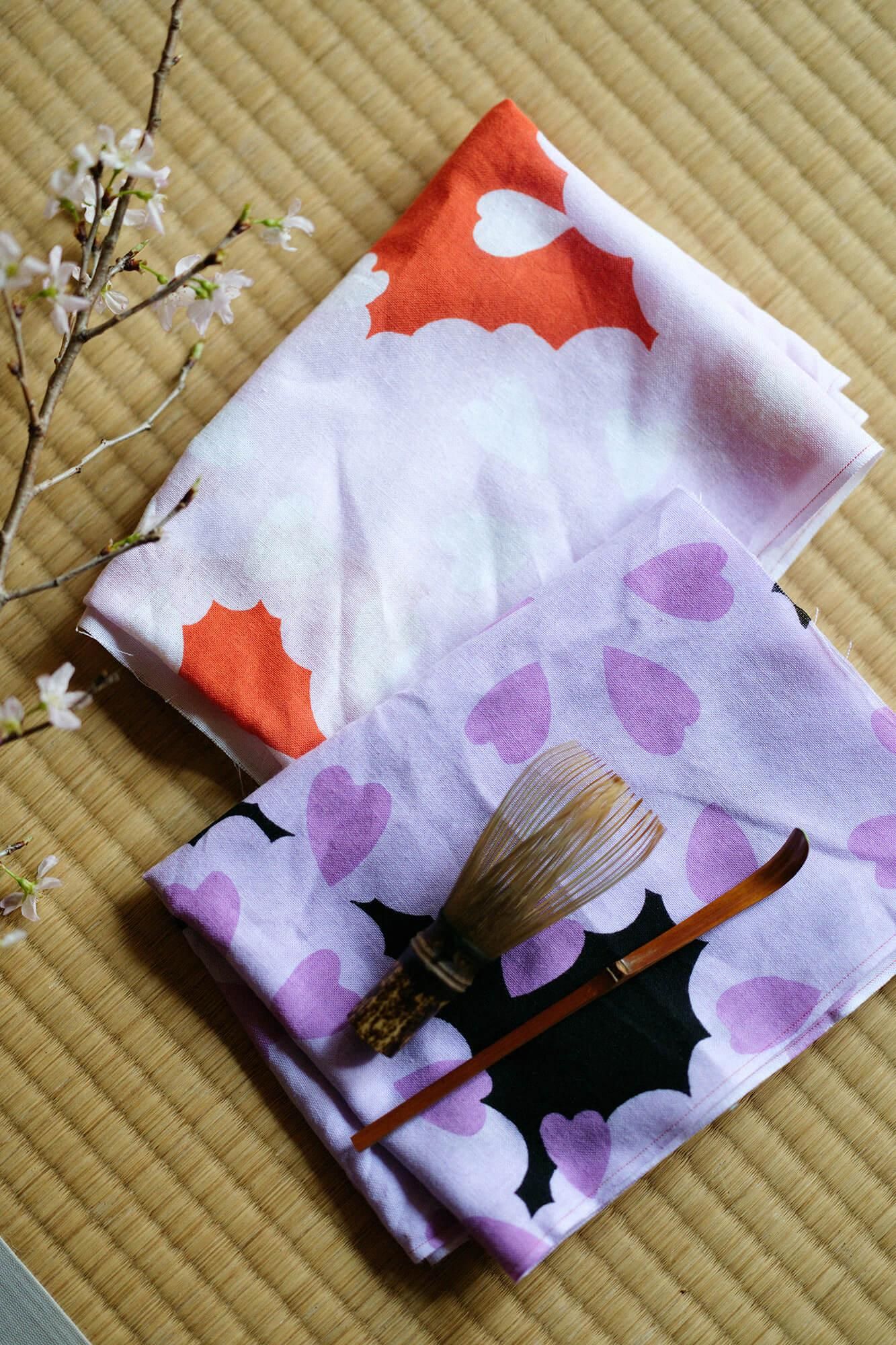 伊勢木綿 textile手ぬぐい／爛漫（らんまん） 夜桜（よざくら）