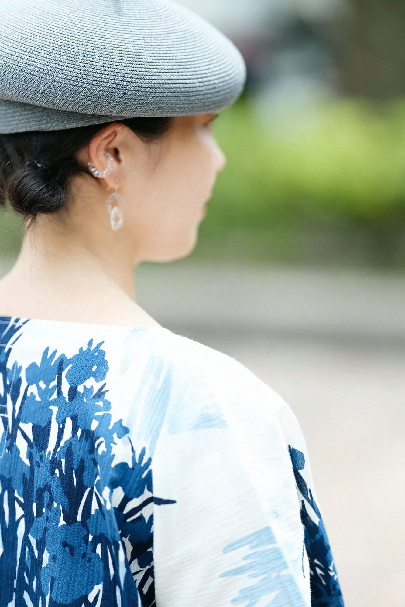 【Ships ard. 6/23】Chizimi Cotton 20/20 Ainasen Square Top / Ogata Korin's Irises Folding Screens-Recreation 