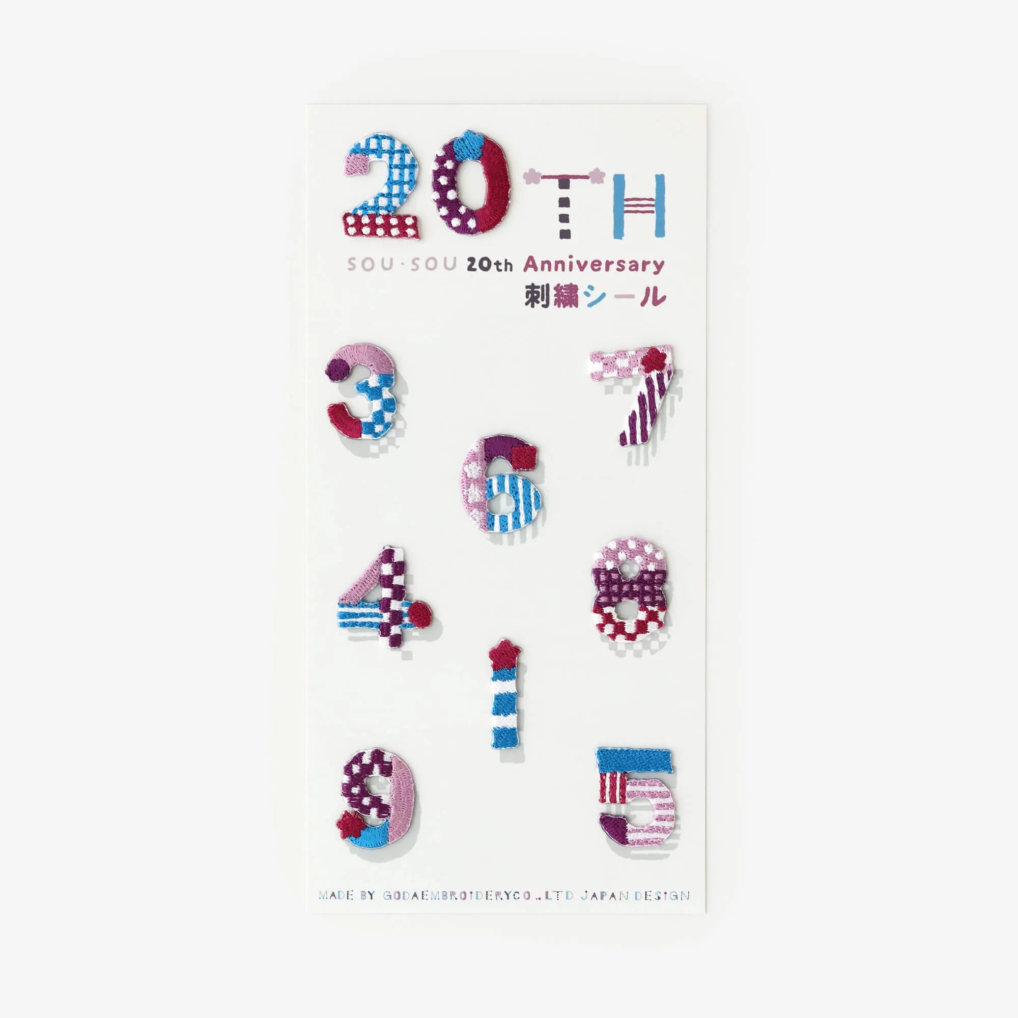 [보너스와 함께]SOU・SOU 20 주년 자수 스티커