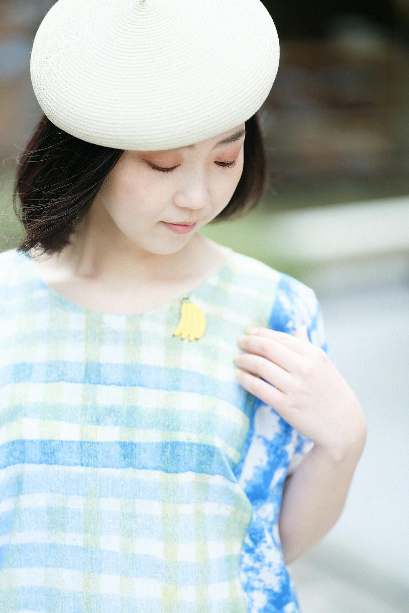 刺繍飾り（ししゅうかざり）／バナナ