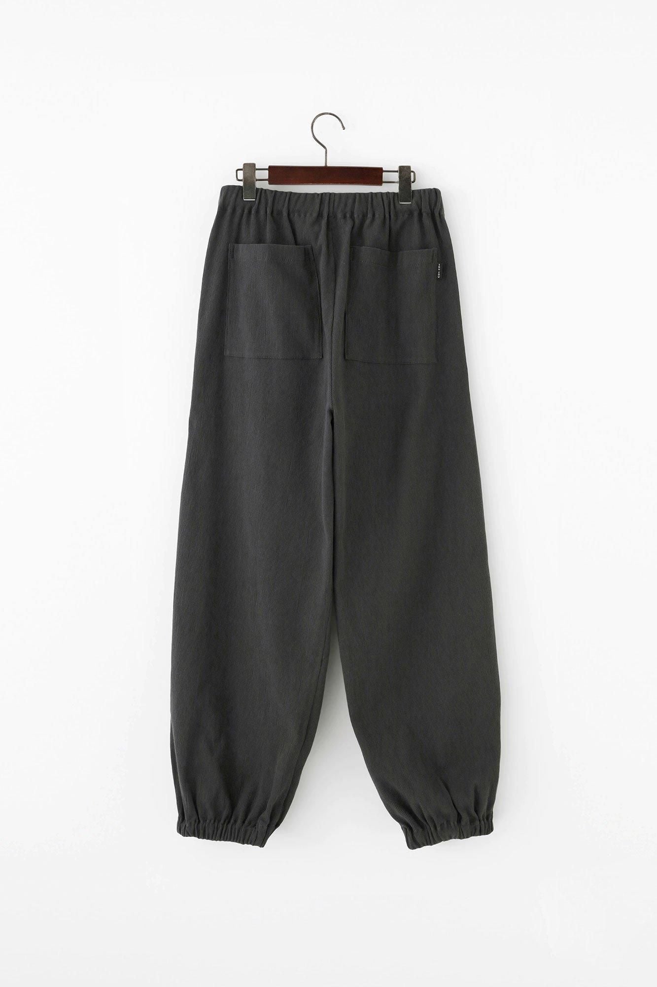 Takashima Jiji 20/10 Pique geprägtes Samue unten/dunkle Asche