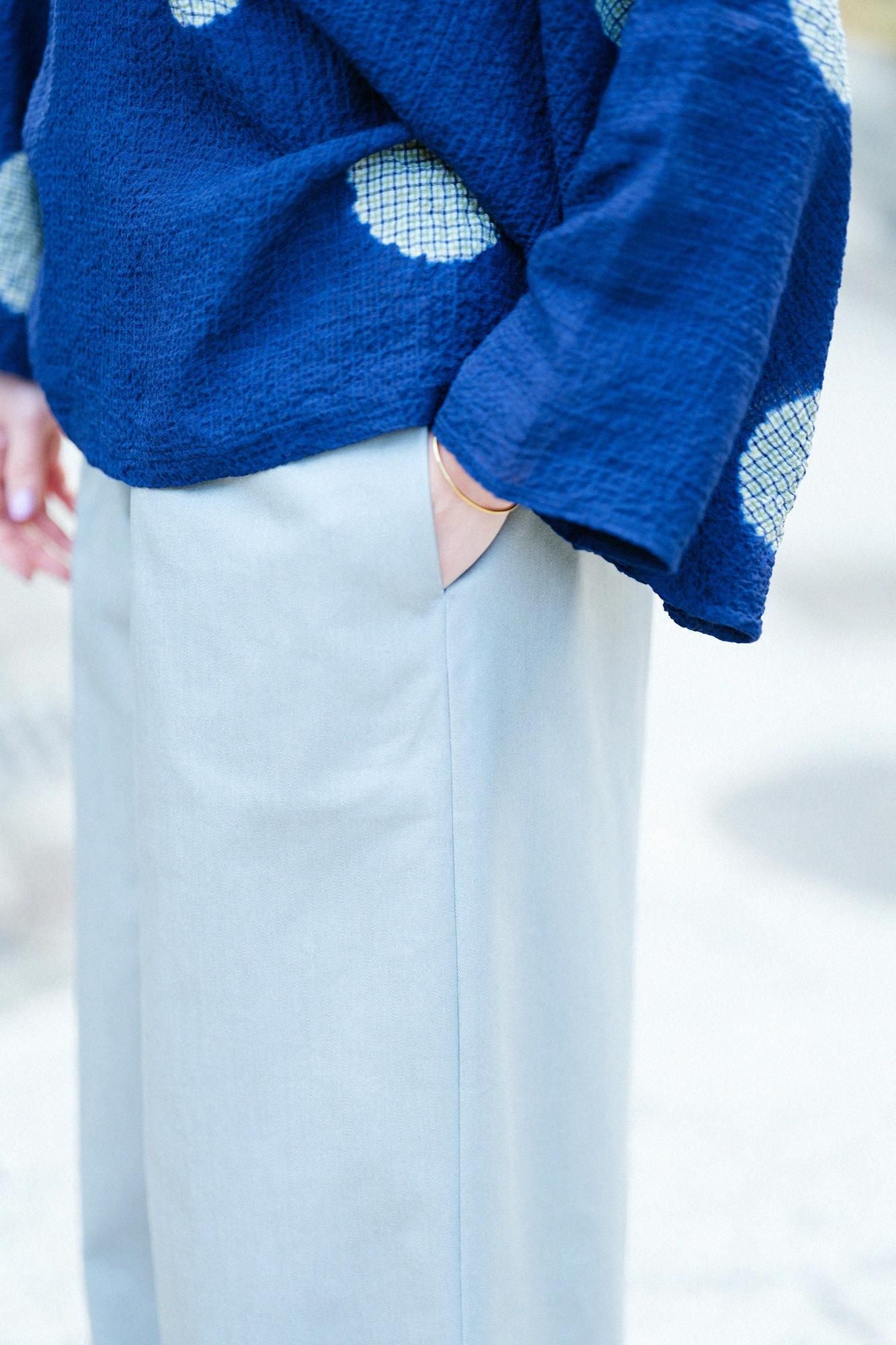 Monpe/Kinunezu large en denim extensible▲