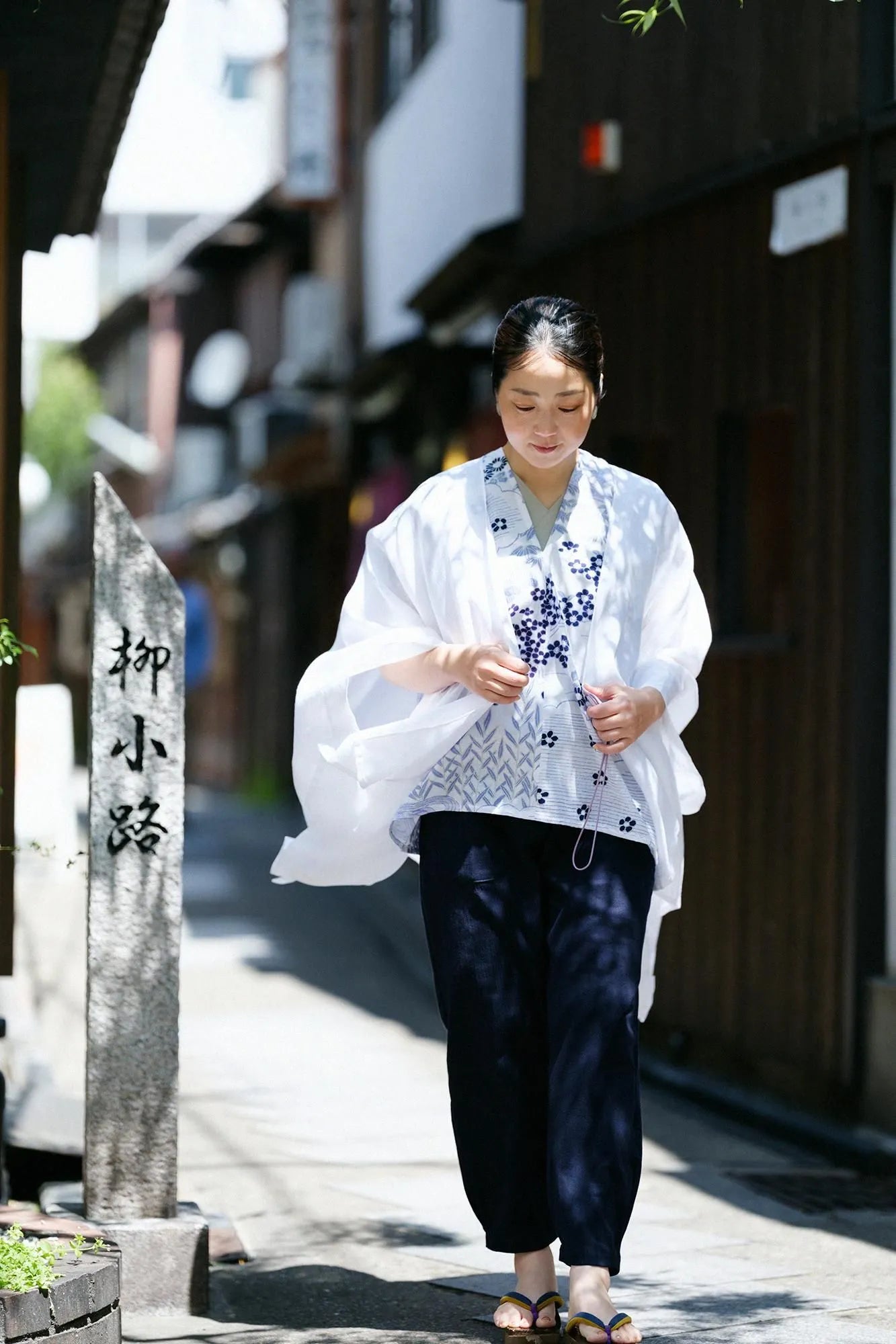 Isemomen Cotton Bun Square Top / Cool Scenic Blue