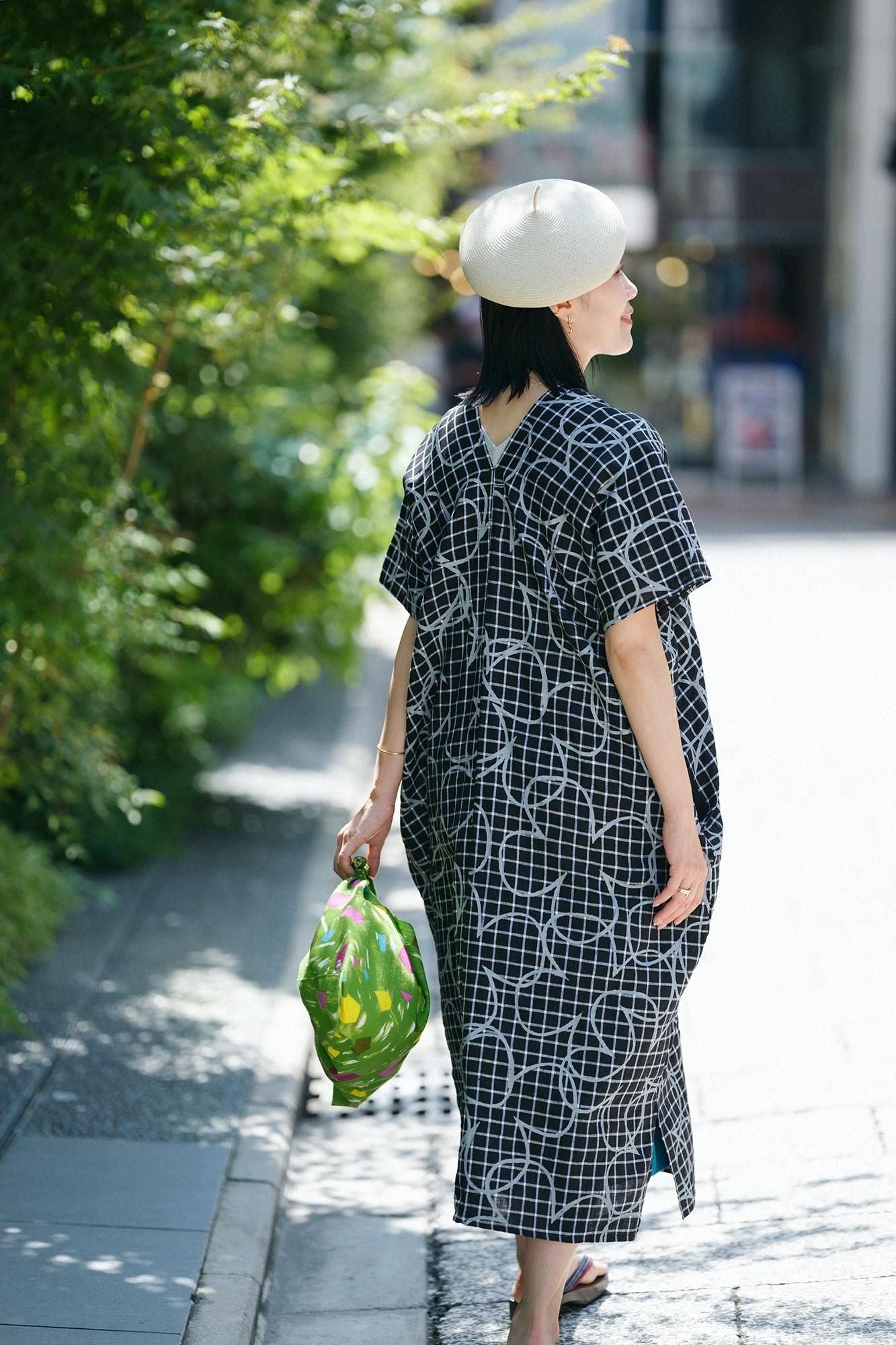 【net限定】麻 長方形衣（ちょうほうけい） 二つ身（ふたつみ）／しあわせ