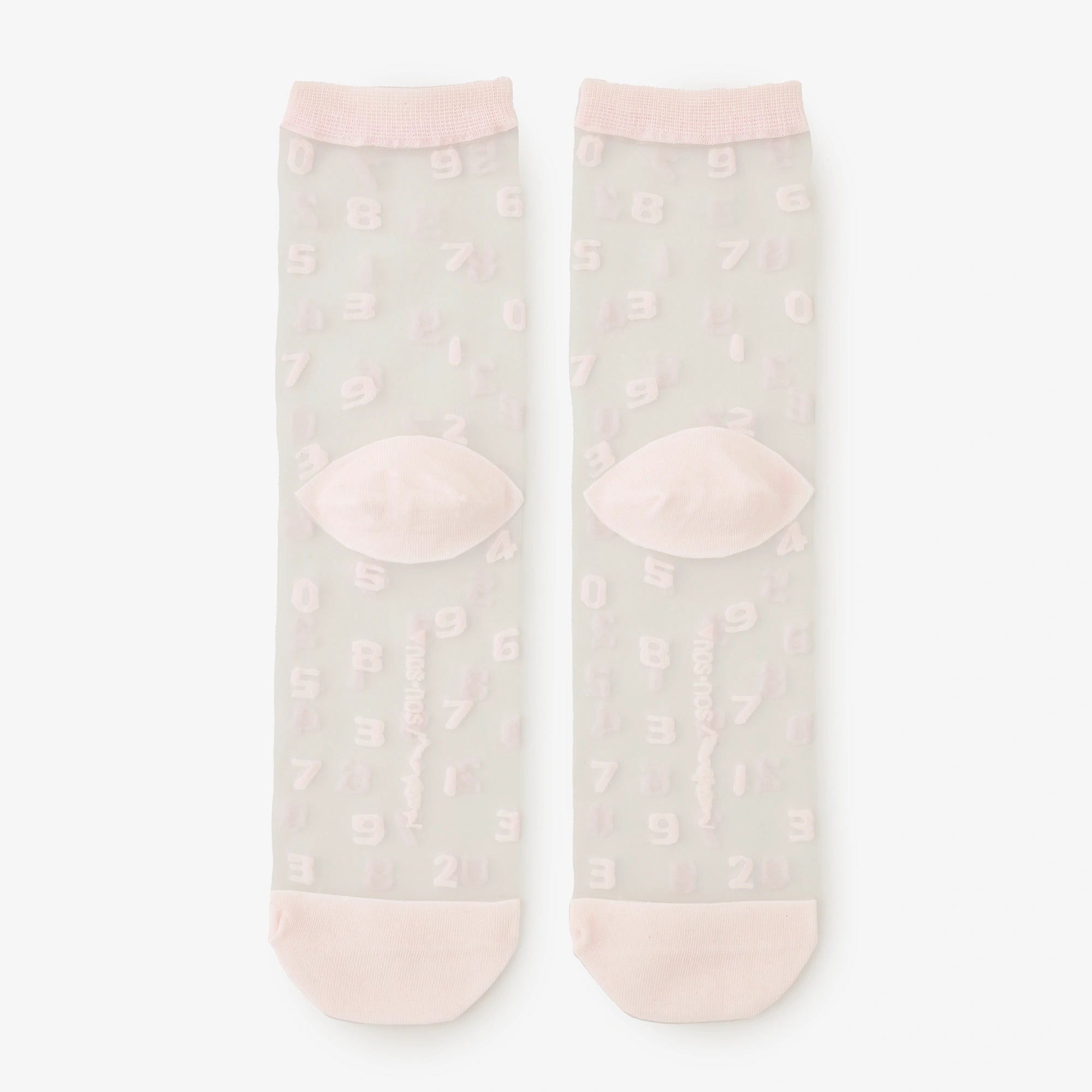 Transparente Textilsocken/SO-SU-U Babyrosa