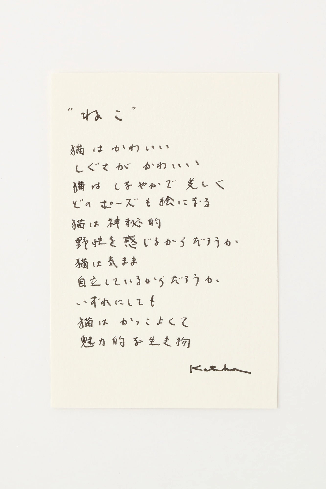 伊勢木綿 textile手ぬぐい／ねこ