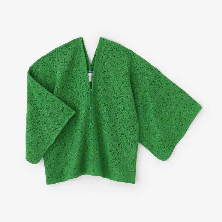 透かし幾何刺繍（きかししゅう） はつき／常磐緑（ときわみどり）