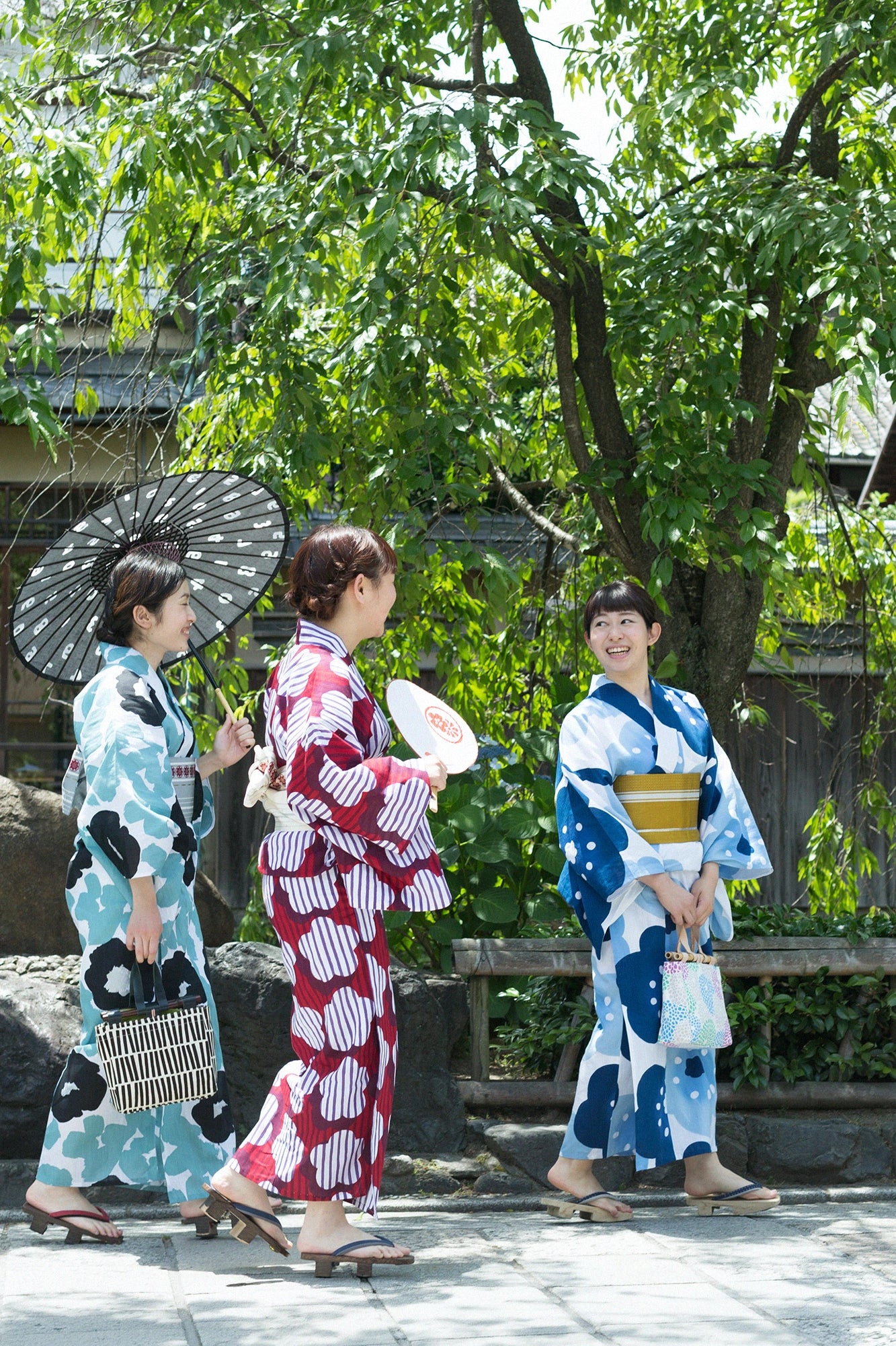 SOU・SOU×Kyoto Marubeni Yukata/Lichtfenster-Sonnenuntergang (Yubae)