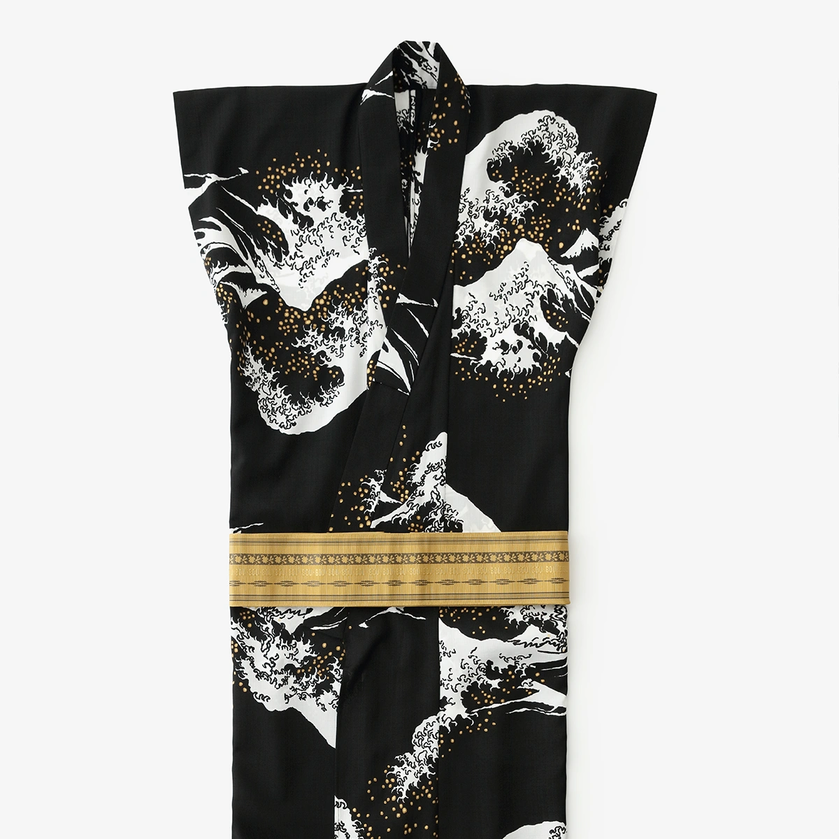 Kosugi Orimono Theo Alpha han-tsu yukata / Hokusai, Kanagawa Okinamiura, exemplaire.