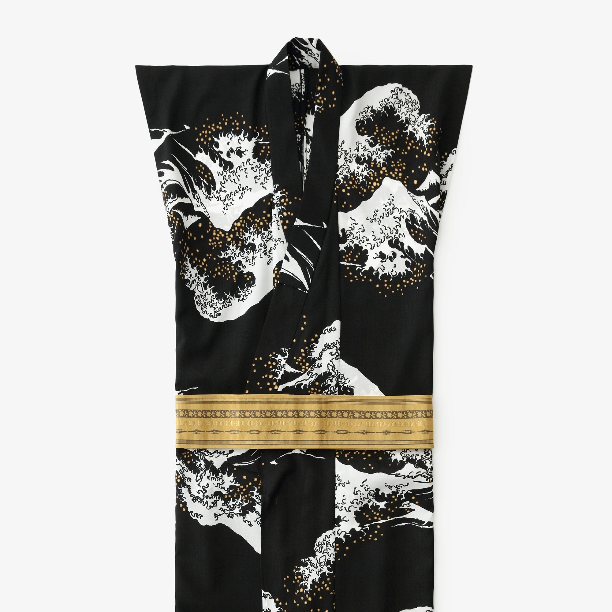สิ่งทอ Kosugi ทำอย่างระมัดระวังชุดยูกาตะครึ่งแขน Theo α (Hanpi yukata) / Hokusai (Hokusai) คลื่นลูกใหญ่นอก Kanagawa (Kanagawa Okinamiura) สำเนา (Utsushi)