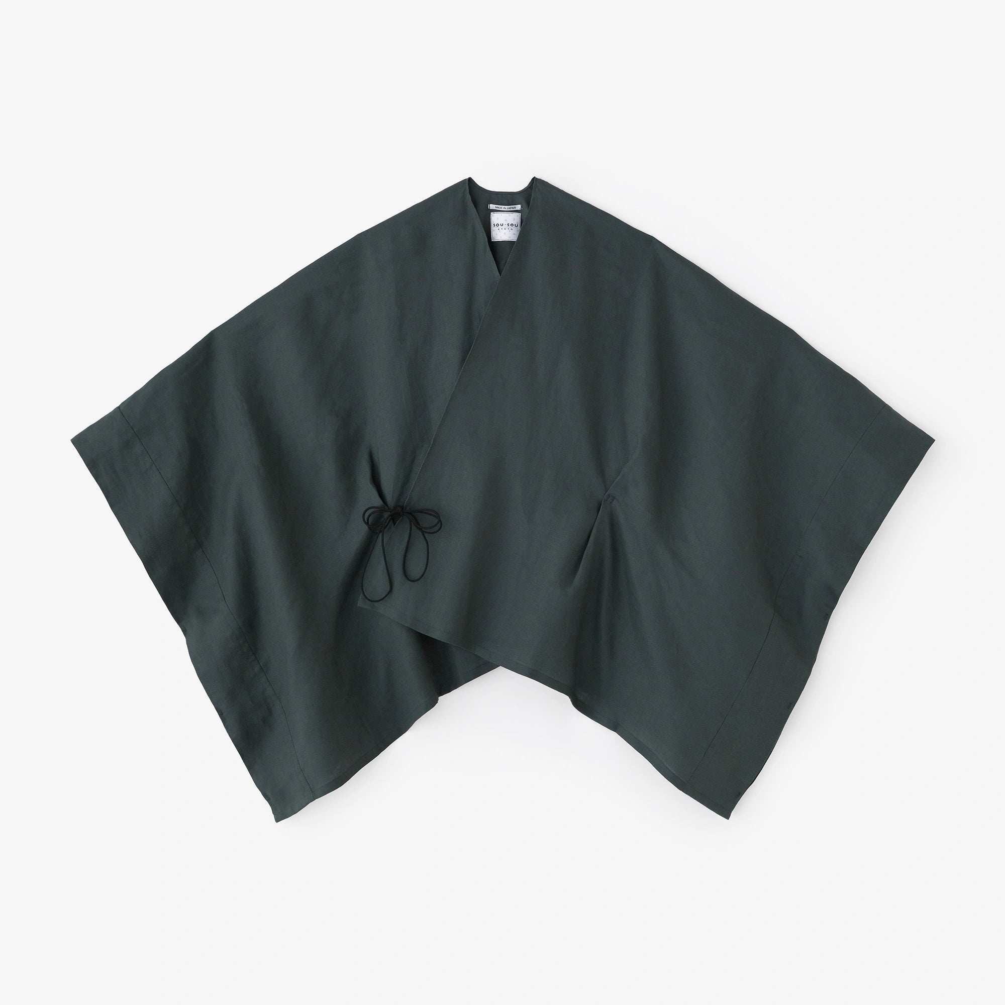 麻 きさらぎ 短丈（みじかたけ）／柳煤竹色（やなぎすすたけいろ）