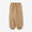 Cotton Linen Twill Weave Wrap Harem Pants／Caramel Brown