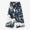 Linen Wide-legged Pants / flying elephants Bluish Silver