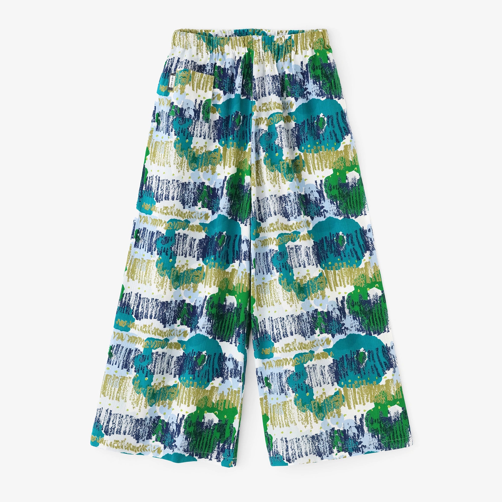 【Ships ard. 6/23】Chizimi Cotton 20/20 Wide-legged Pants / Aspiration