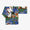 Chizimi Cotton 40/40 Fubi Double Collar Shirt／Jakuchu, Birds and Animals in the Flower Garden-Recreation