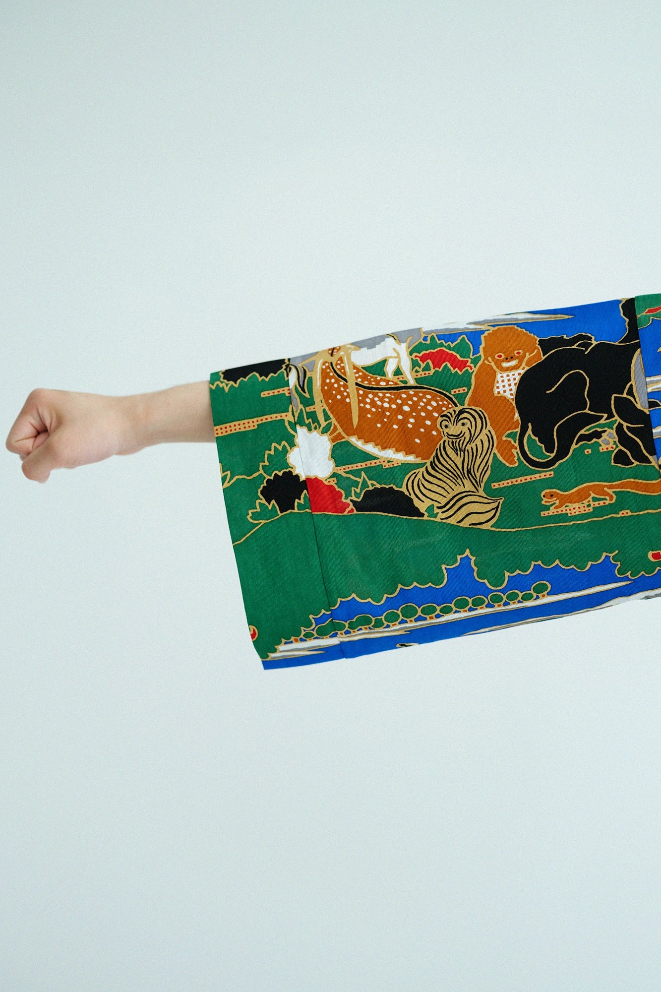 Takashima Jiji 40/40 Hanerifuubi / Jakuchu Vögel, Tiere, Blumen und Bäume Paravent Kopie