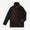 ボア×ウールブークレ ZIP UP N.W BIKEブルゾン／ダークブラウン×ブラック