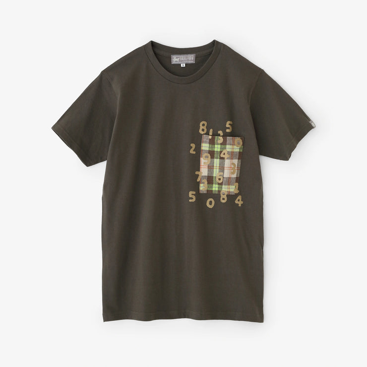 Short Sleeve Pocket T-shirt [5.0] / Charcoal×SO-SU-U Kon