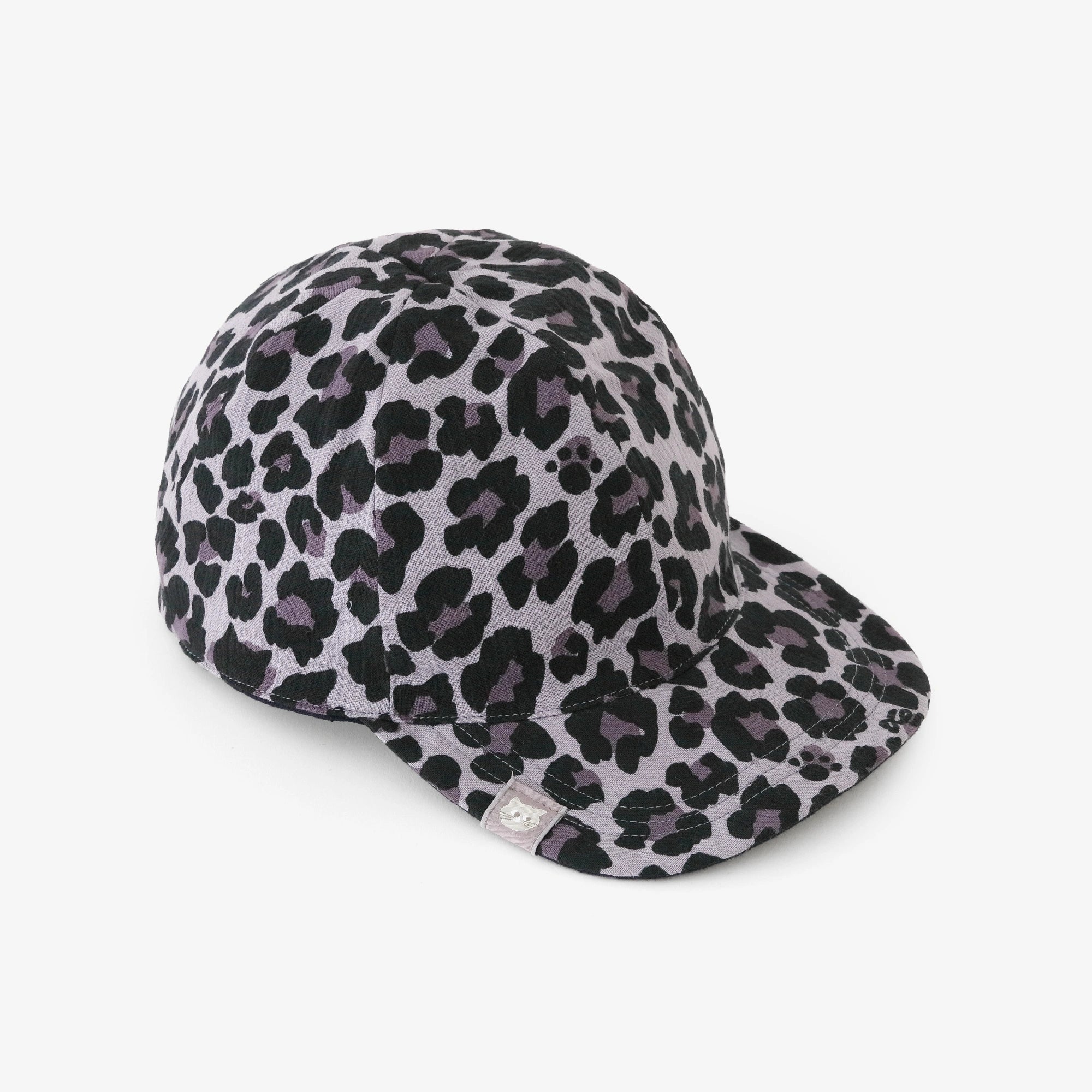 高島縮 20/20 リバーシブル キャップ／depo leopard Midnight