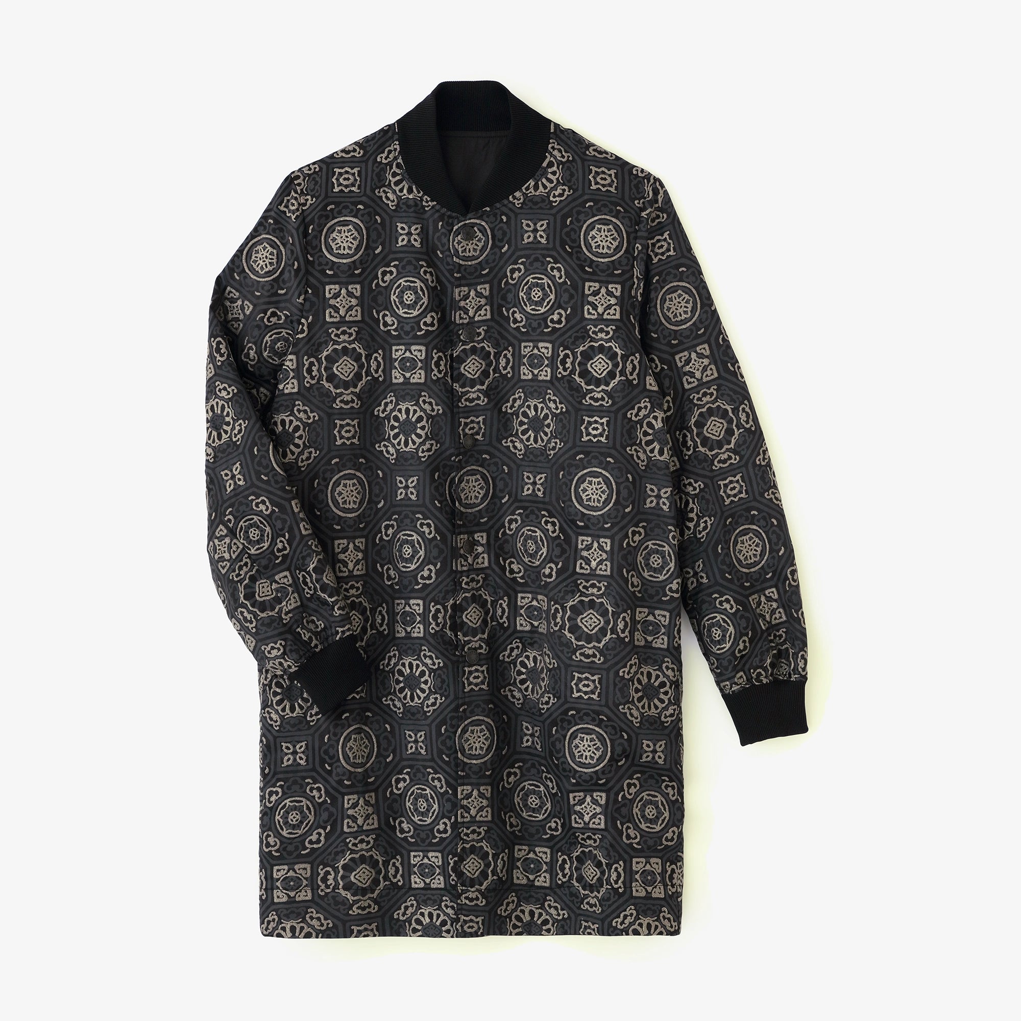 [Versand voraussichtlich Ende April] Wendbarer Blouson aus Chambray-Twill/Schwarz x Karen