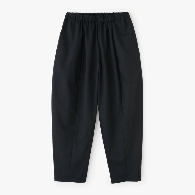 【7月7日頃発送予定】ストレッチツイル バレルレッグパンツ／ダークネイビー