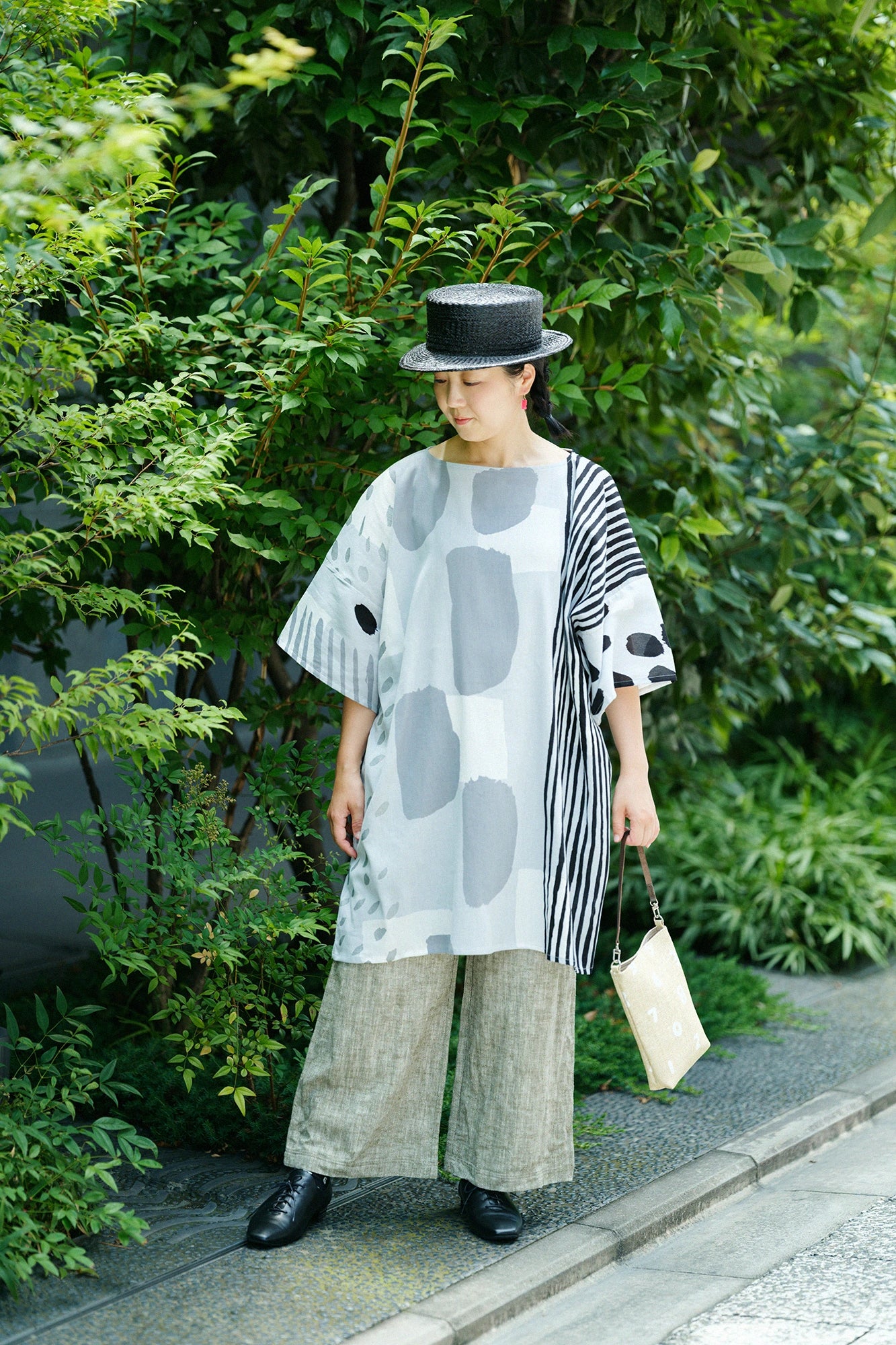 '身長：'154cm,'着用サイズ：'XS,'※洗濯後寸法のものを着用'