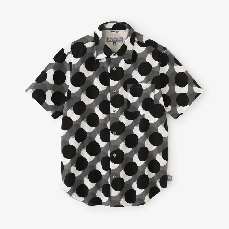 Chizimi Cotton 20/20 Short Sleeve Shirt／KPD Ombre Grey