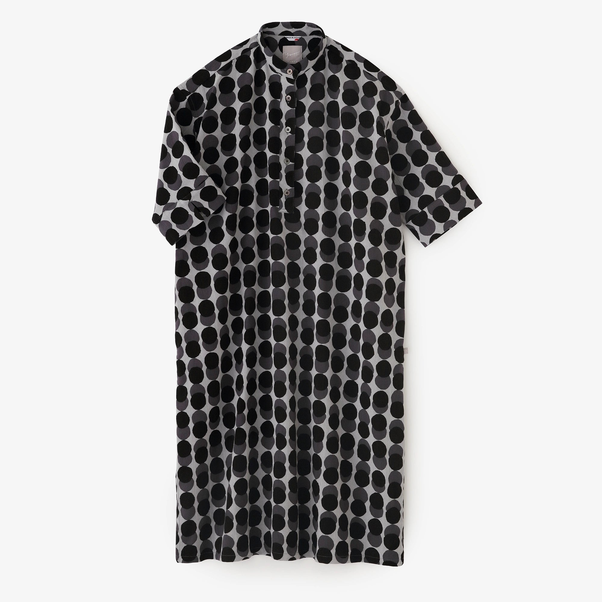 Takashima-Shrink 20/20 H.N. Grand Shirt One-Piece, 6-Minuten-Ärmel / überlappender Halsausschnitt 