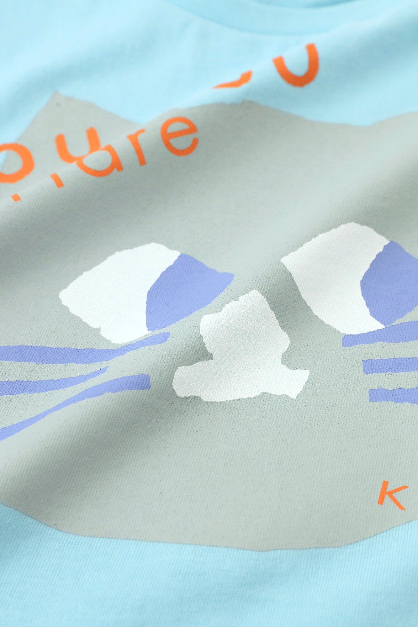 ●depo Nyan 短袖T-shirt／浅蓝