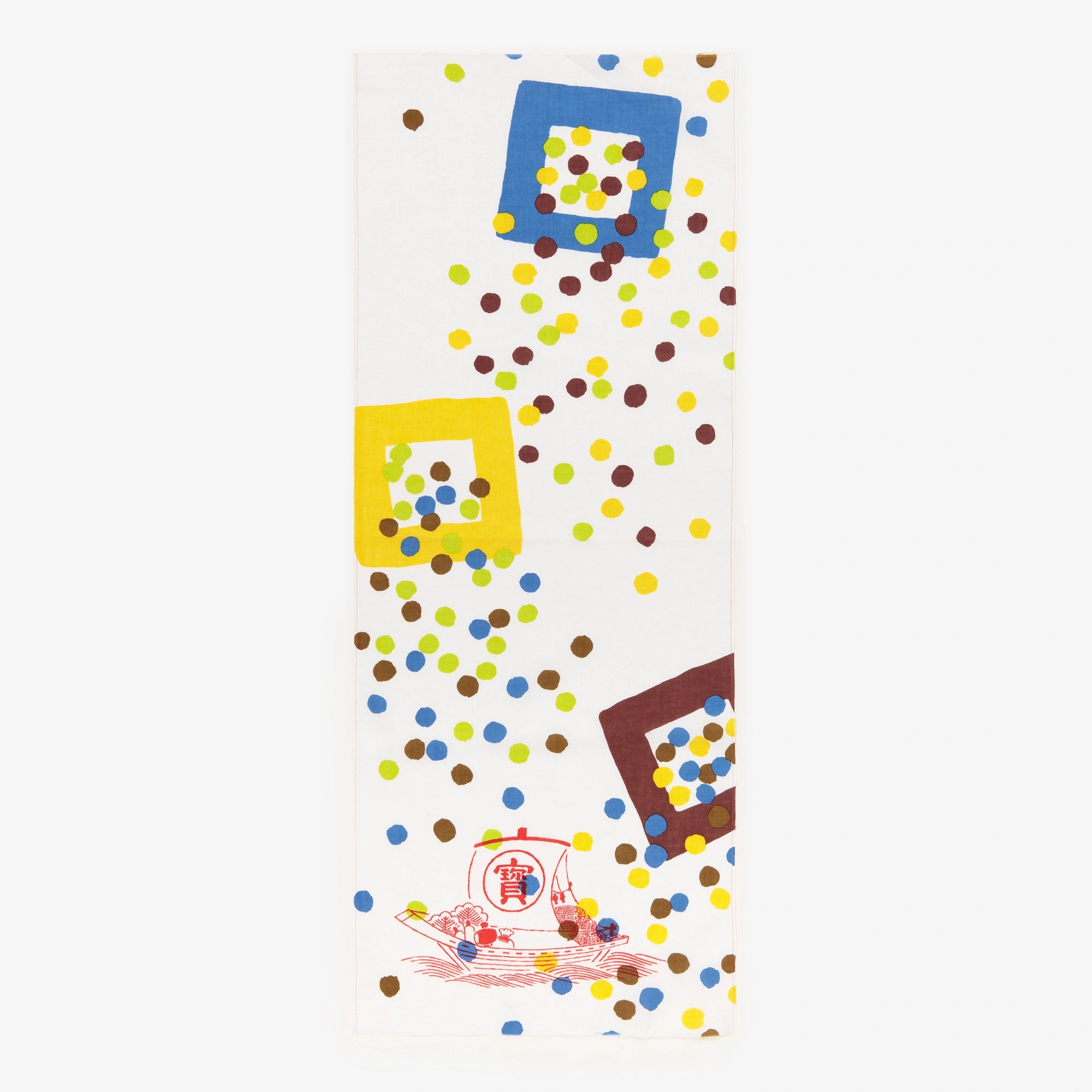 Tengui textile en coton Ise/Setsubun Takarabune