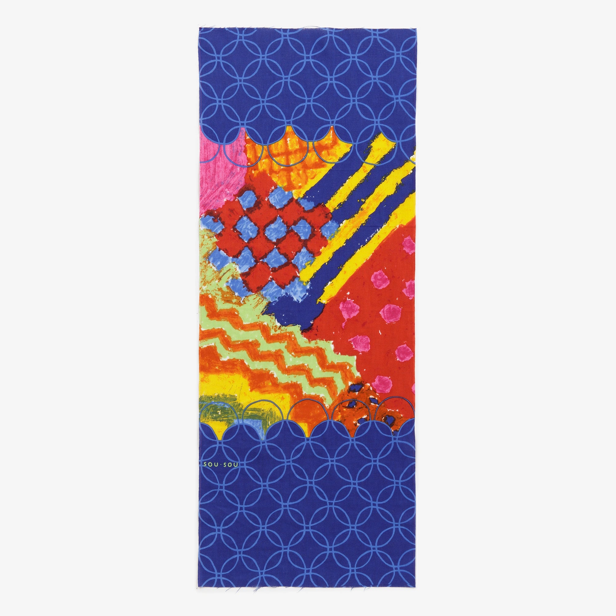 【net限定】伊勢木綿 textile手ぬぐい／師走にぎわい