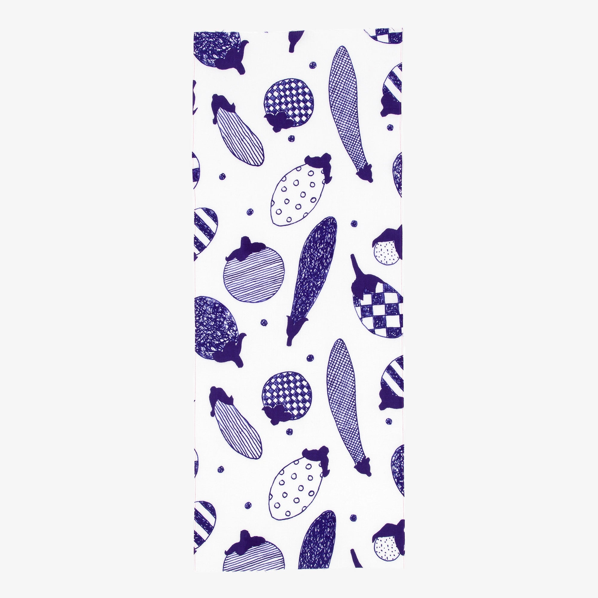 Isemomen Cotton Textile Handkerchief / Eggplants
