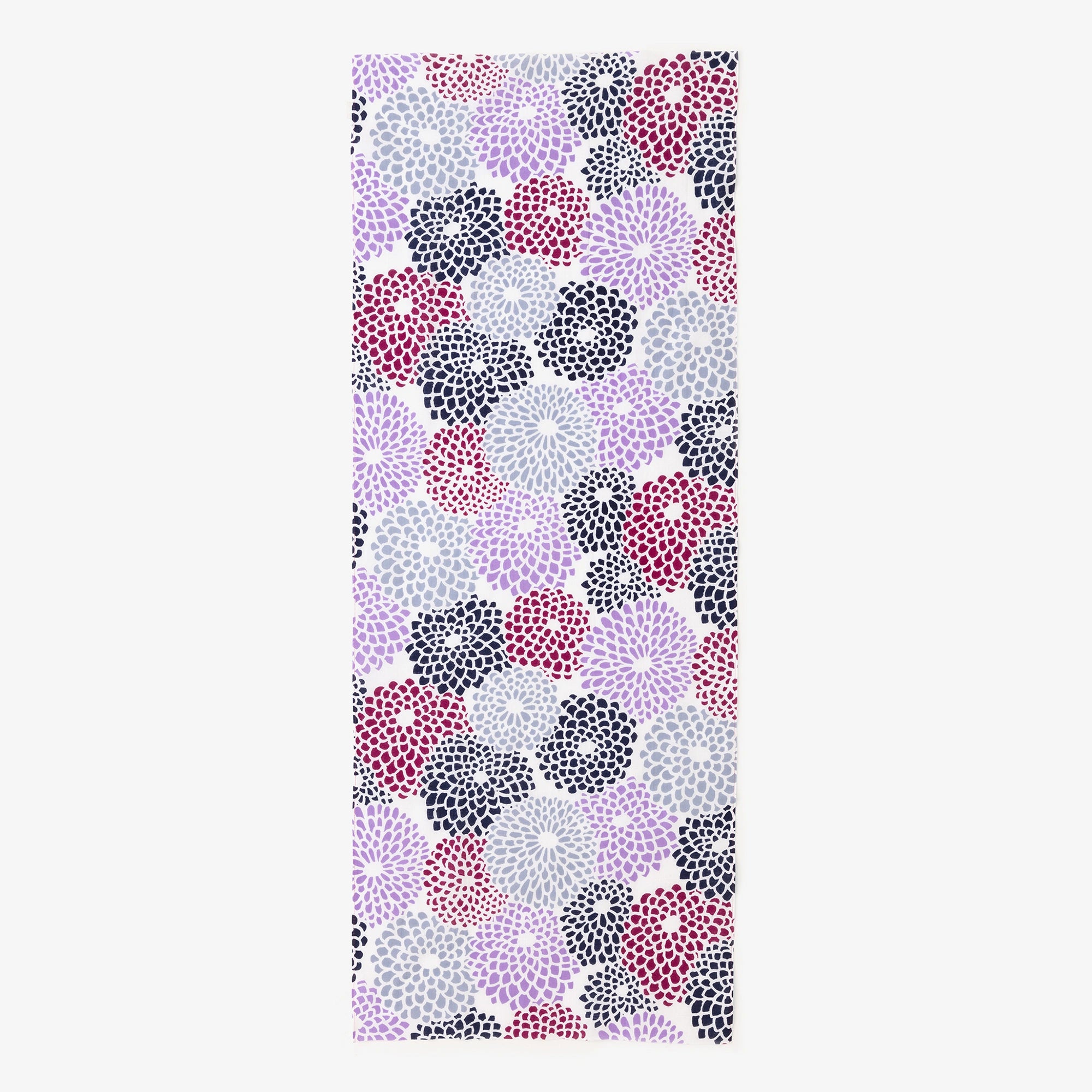 Isemomen Cotton Textile Handkerchief / Chrysanthemum Purple