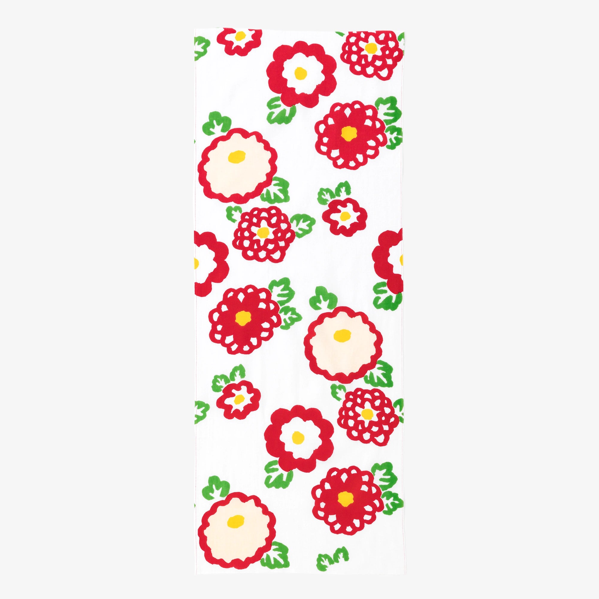 Isemomen Cotton Textile Handkerchief / Sunny Day with Chrysanthemum