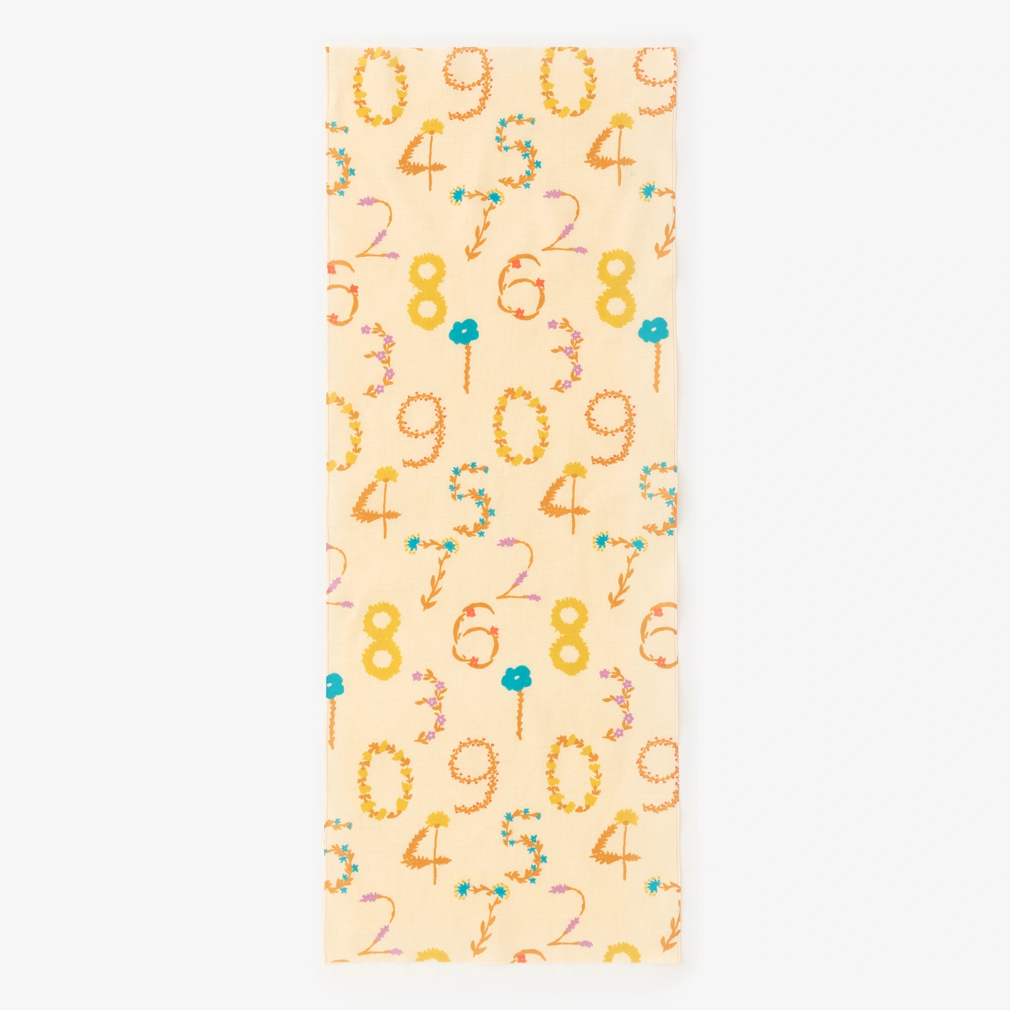 Ise Coton Textile Tenugui/Hana Sosou Couleur Miel