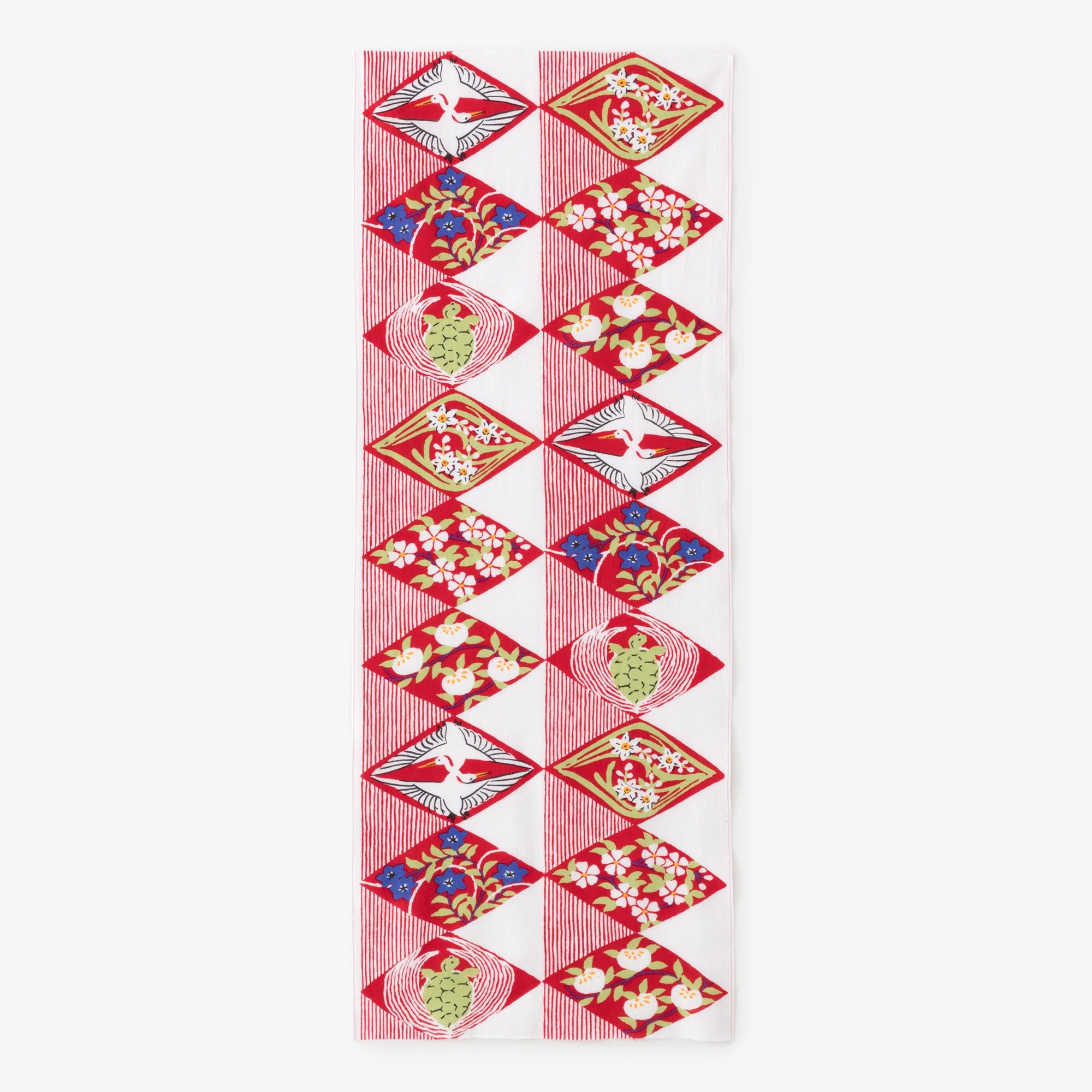 Ise Momen textile tenugui/diamant de célébration (Iwaihishi) tsunagi