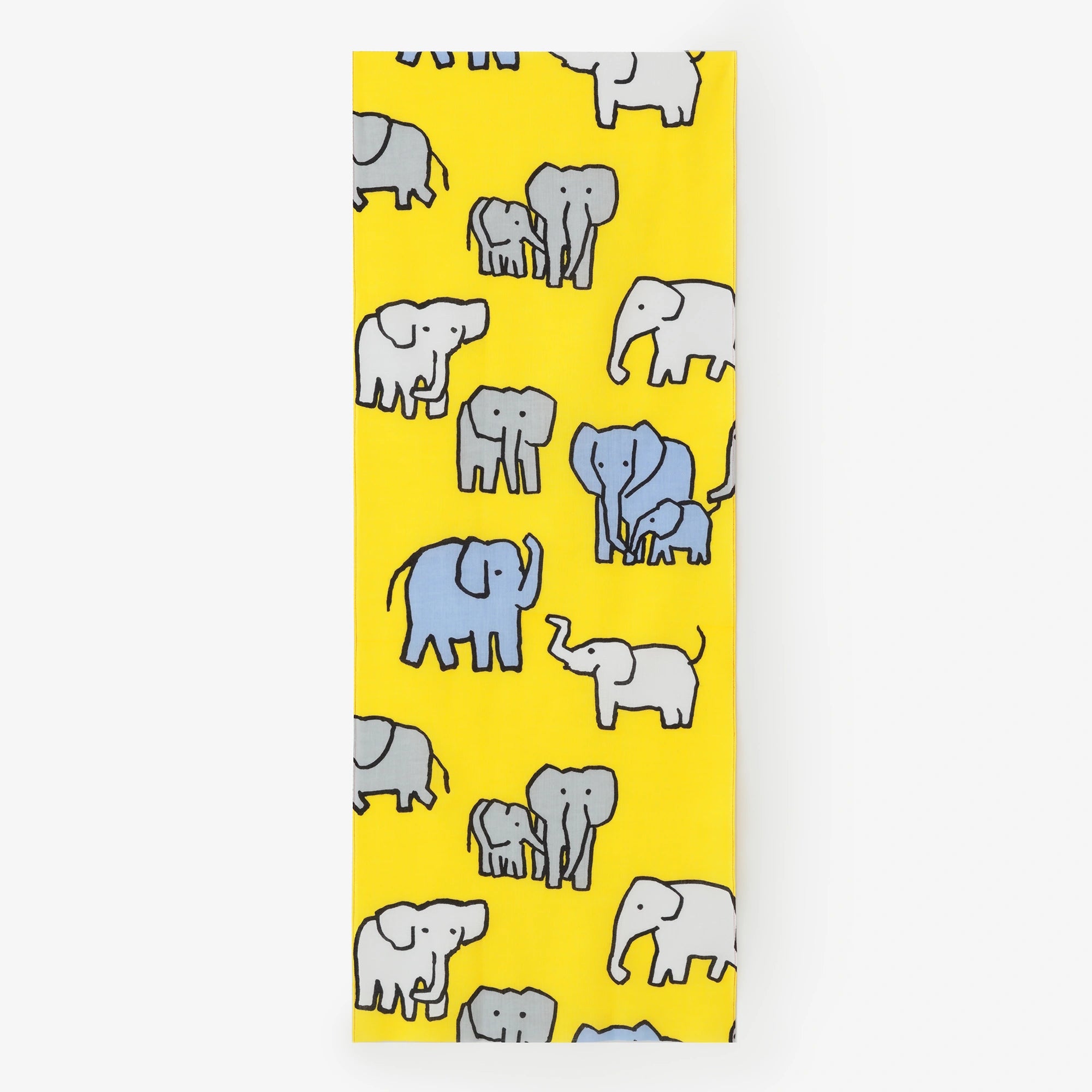 Ise Momen textile tenugui/éléphant