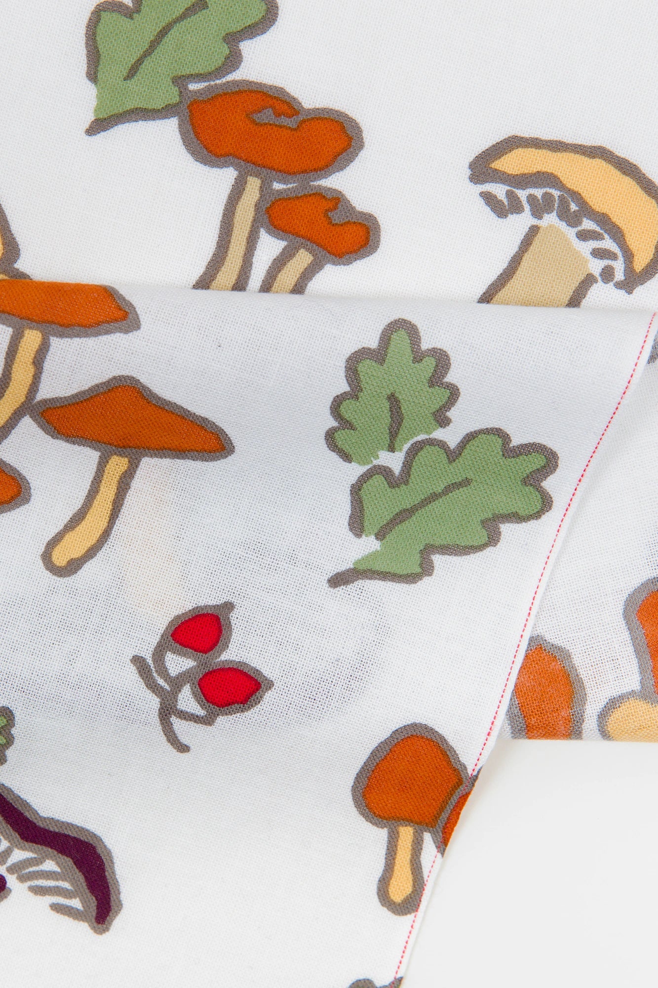 Isemomen Cotton Textile Handkerchief (Short) / Mushroom